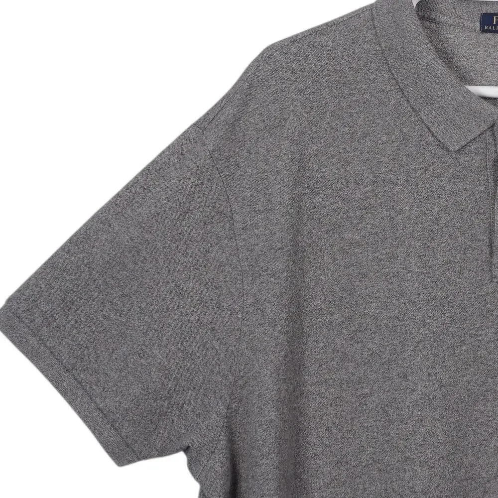 Polo Ralph Lauren Polo Shirt Men 5XB Gray Cotton Short Sleeve Pony Logo Casual